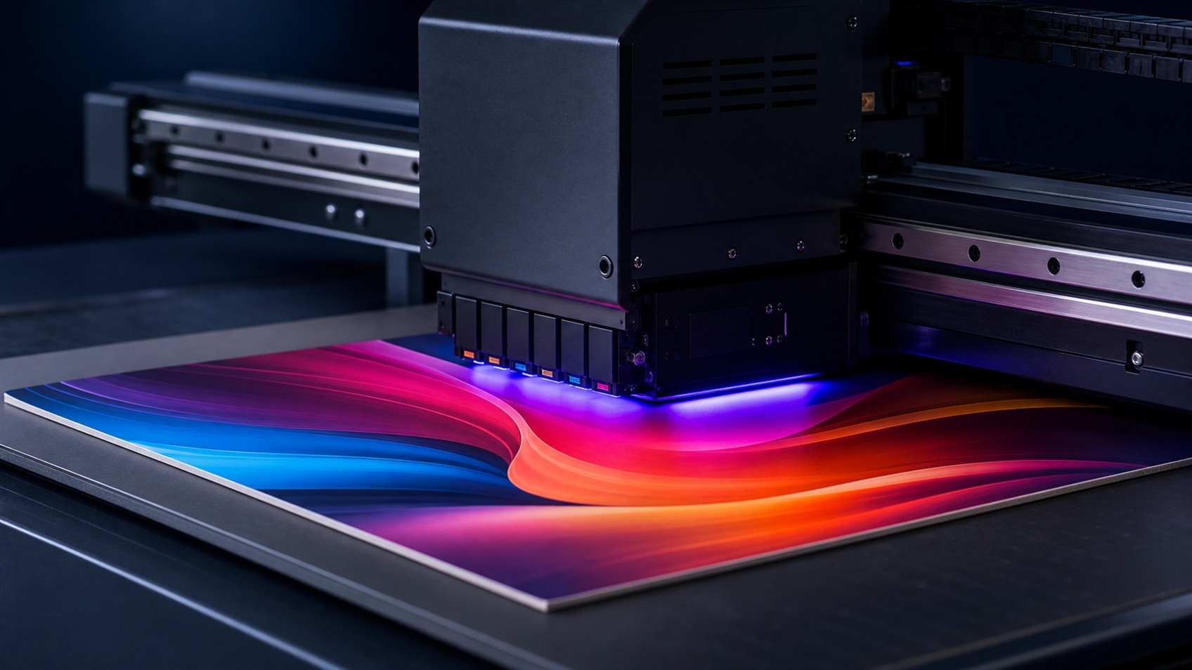 Digital printing branding method close-up