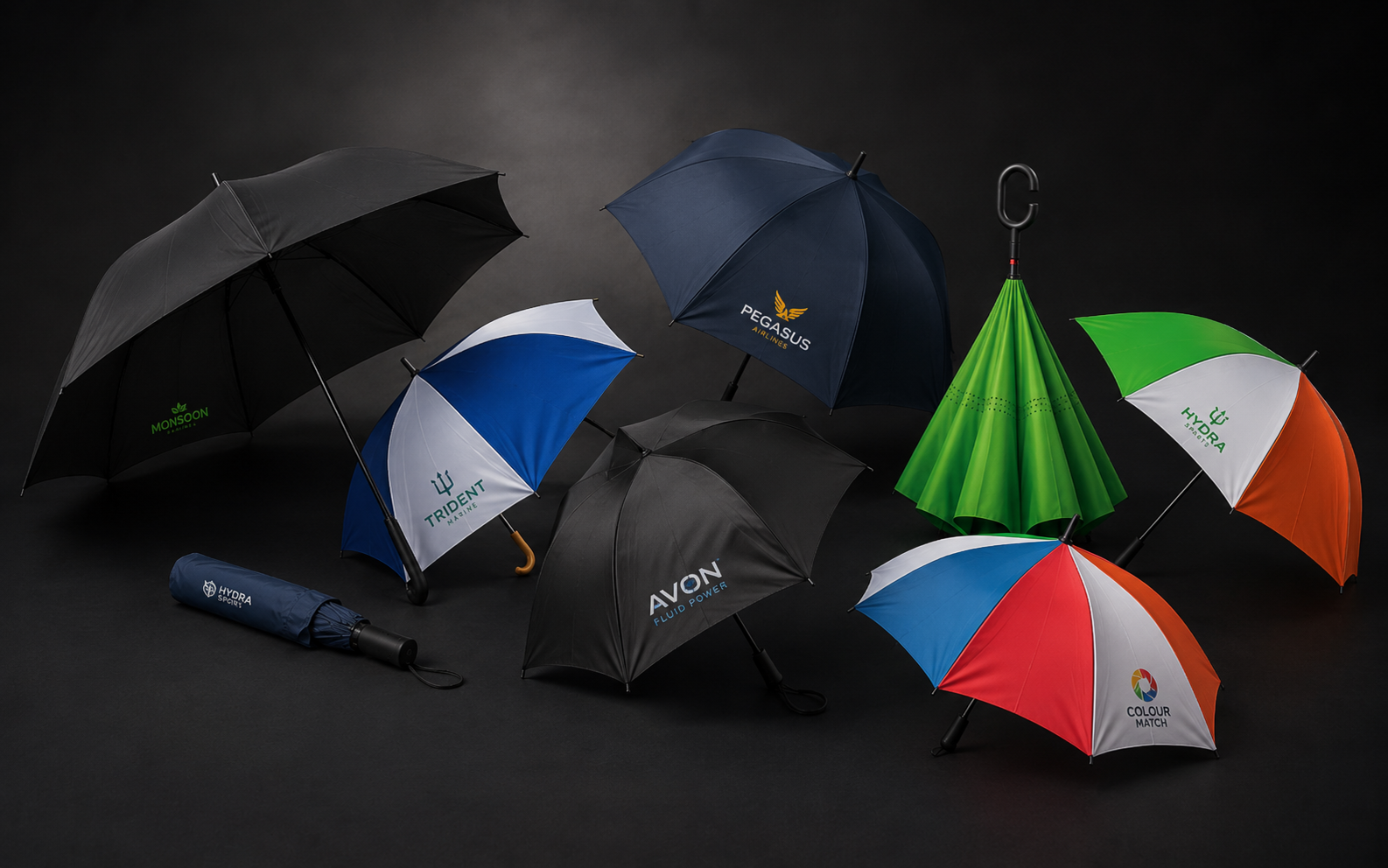 Branded umbrellas
