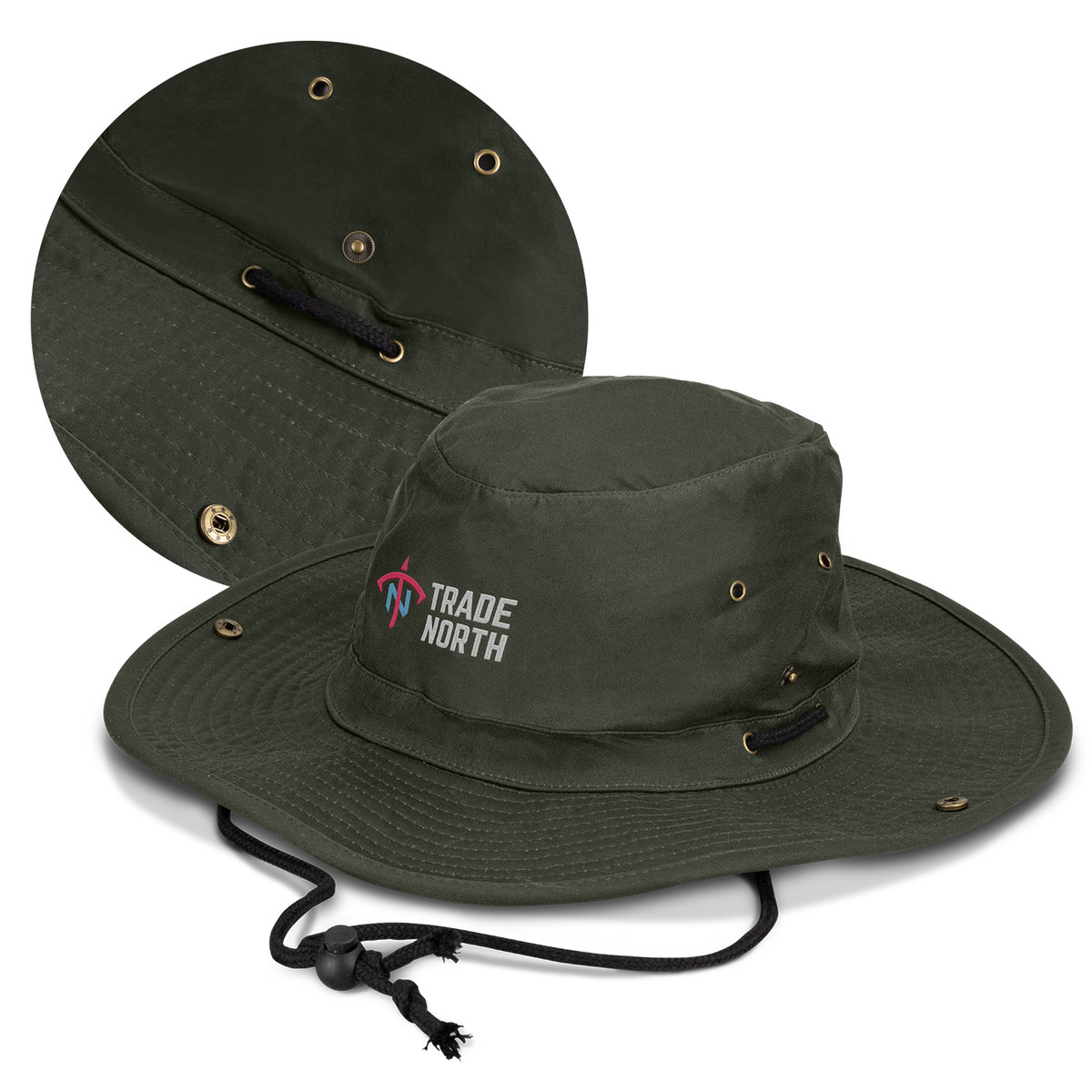 Oilskin Wide Brim Hat branded product image