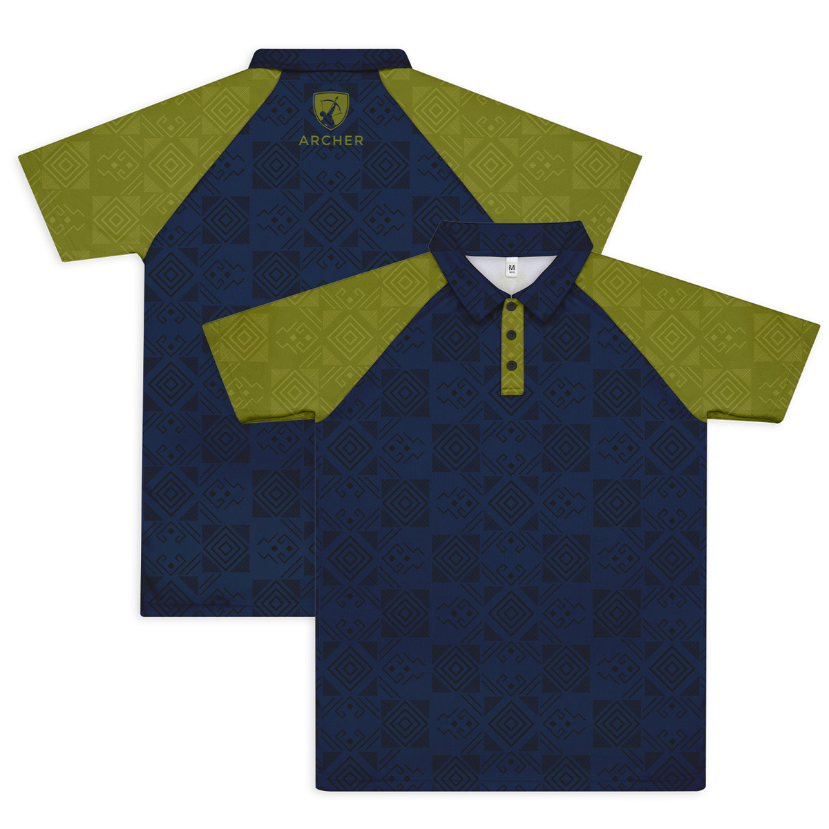 Custom Mens Active Polo branded apparel product image