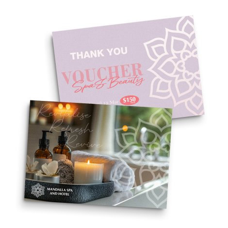 A6 Message Card product example for digital print