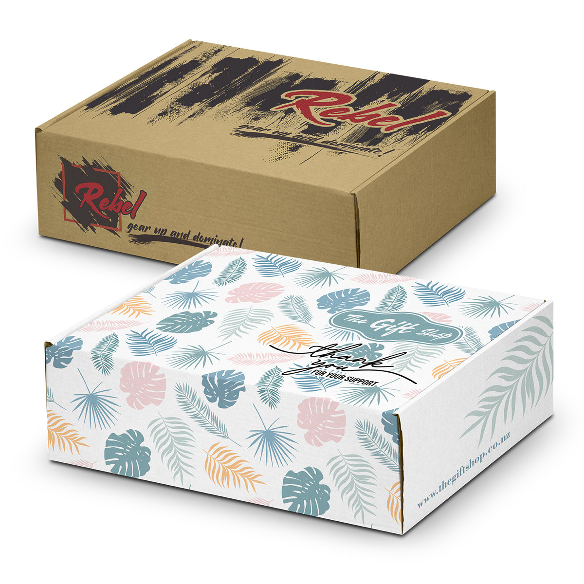 Die Cut Box with Locking Lid - 502x295x150mm branded packaging product image