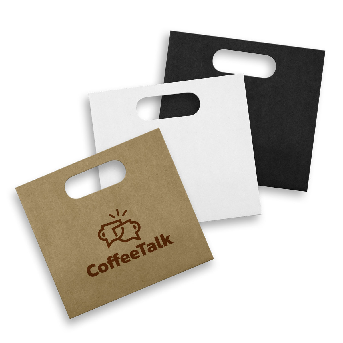 Medium Die Cut Paper Bag Landscape branded packaging product image