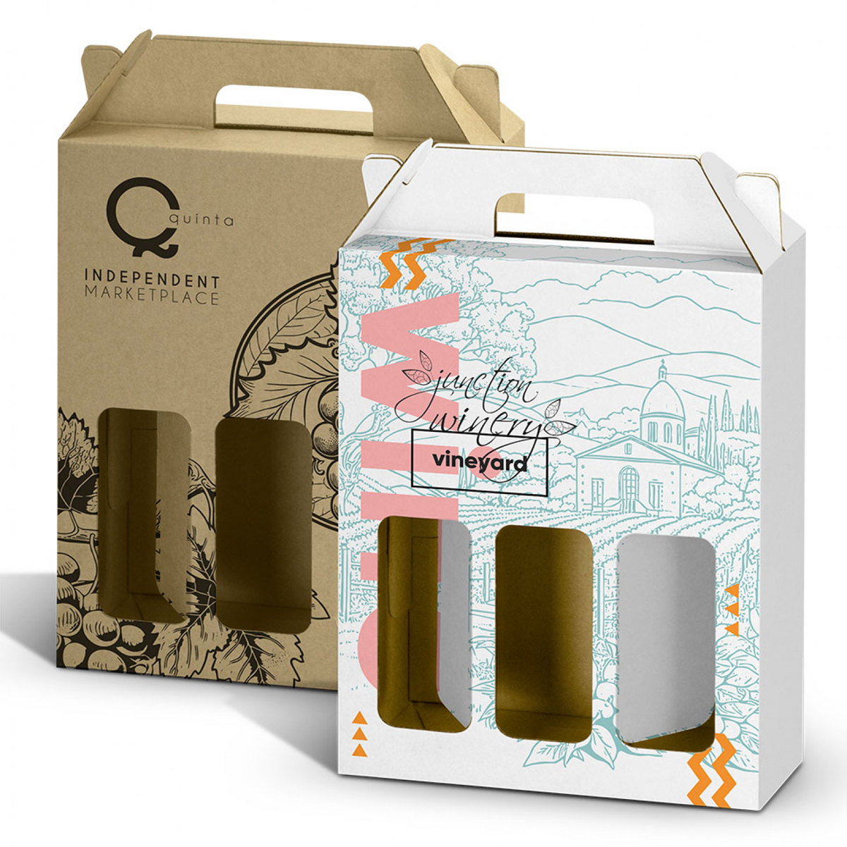 Wine Carry Pack - Triple branded packaging product image