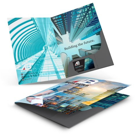 A4 Presentation Folder with Spine branded print product image