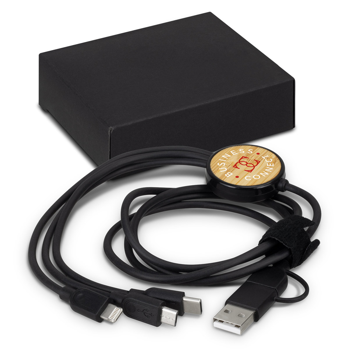 Bamboo Triple Connector Cable branded tech accessories product image