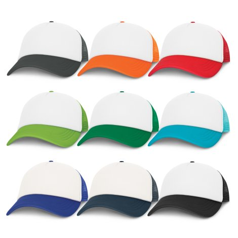 Cruise Mesh Cap - White Front branded apparel and headwear product image