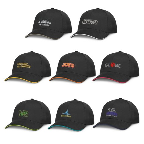 Swift Cap - Black branded apparel and headwear product image