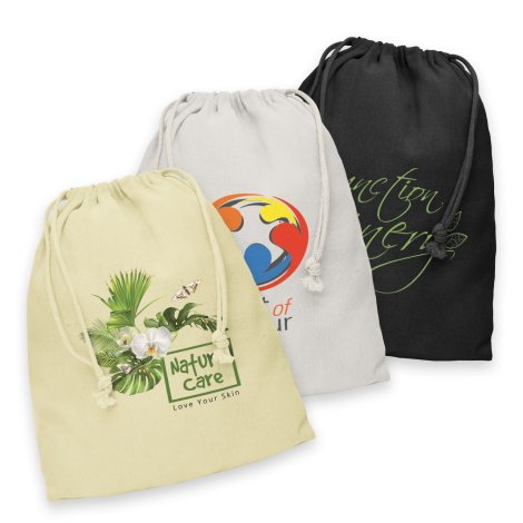 Large cotton gift bag with printed branding