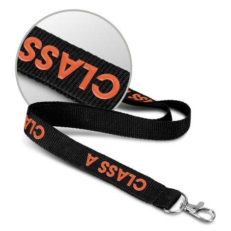 Soft Touch Logo Lanyard branded event merchandise product image
