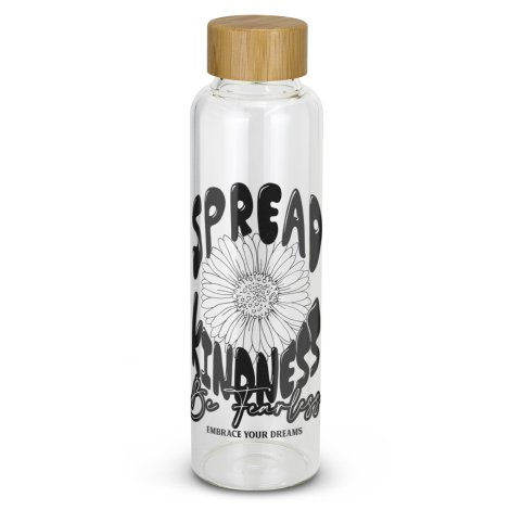 Eden Glass Bottle Bamboo Lid branded drinkware product image