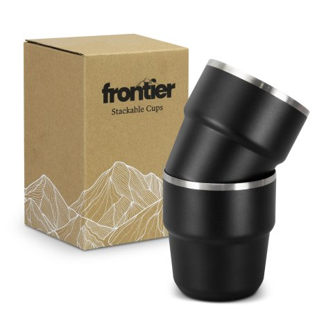 Frontier Stackable Cups - Set of 2 branded drinkware product image