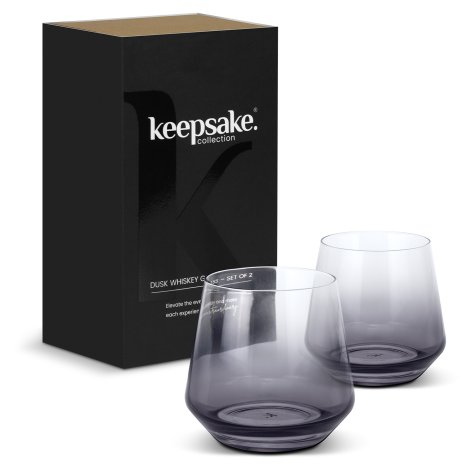 Keepsake Dusk Whiskey Glass - Set of 2 branded drinkware product image