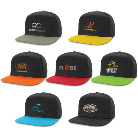 Crusade Flat Peak Cap branded headwear product image