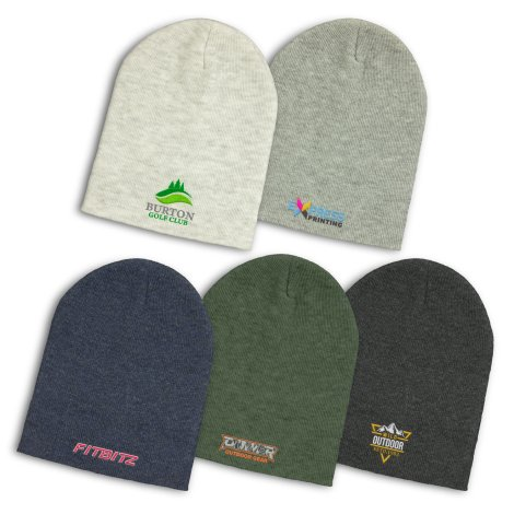 Heather Slouch Beanie branded headwear product image