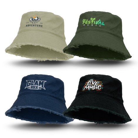 Raw Edge Bucket Hat branded headwear product image
