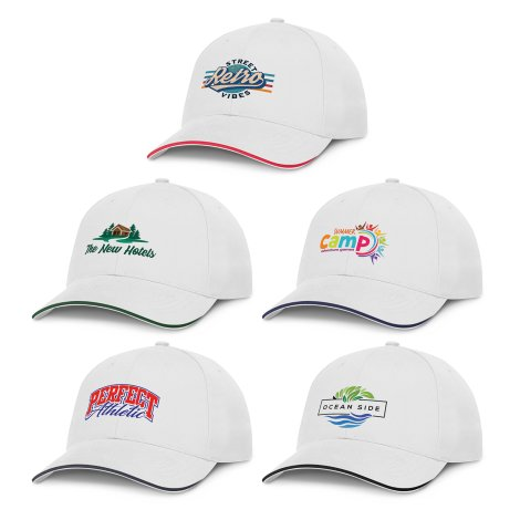 Swift Cap - White branded headwear product image