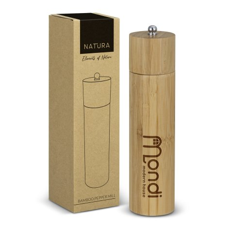 NATURA Bamboo Pepper Mill branded outdoor and leisure product image