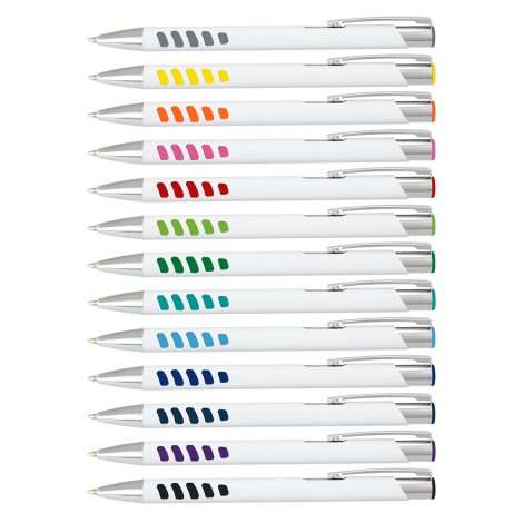 Panama Grip Pen - White Barrel branded pen product image