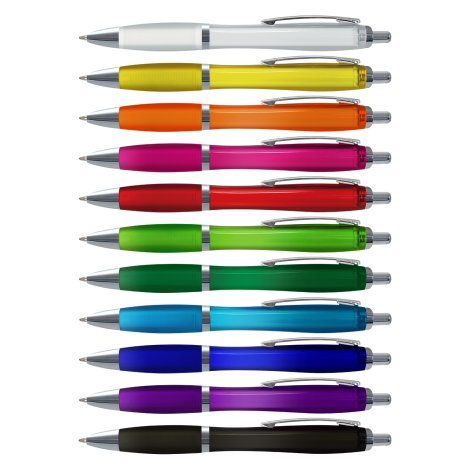 Vistro translucent plastic pens in a broad colour range