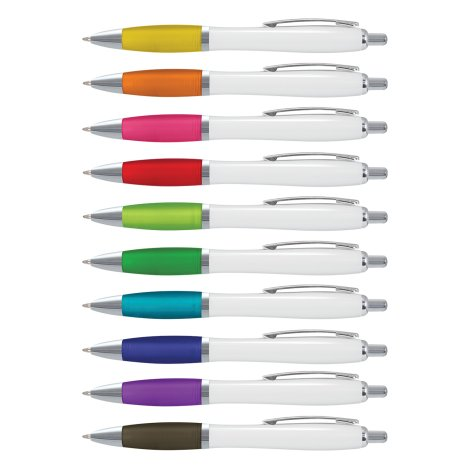 Vistro Pen - White Barrel branded pen product image