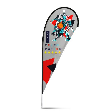Large Tear Drop Flag Kit branded print product image