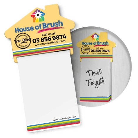 Magnetic House Memo Pad A7 - Full Colour branded print product image