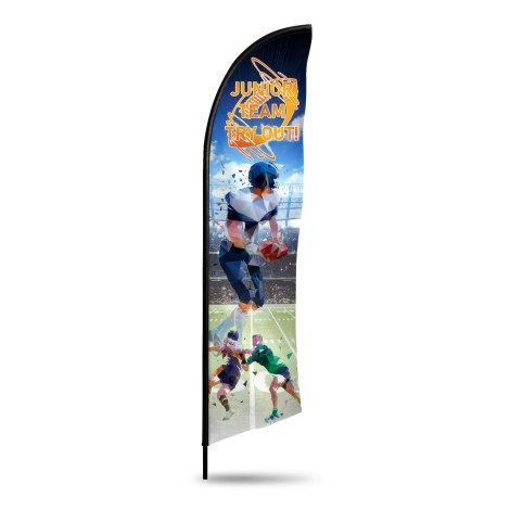 Medium Feather Flag Kit branded print product image