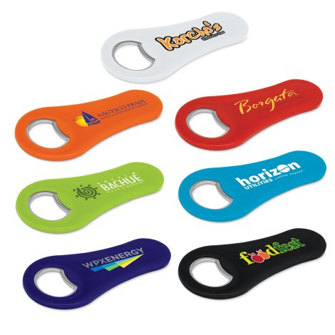 Max Magnetic Bottle Opener branded promotional giveaway product image
