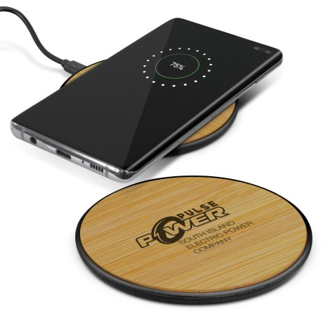 Bamboo 5W Wireless Charger branded tech accessories product image