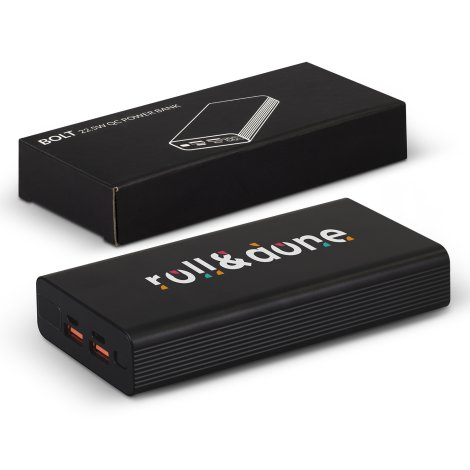 Bolt 22.5W QC Power Bank branded tech accessories product image
